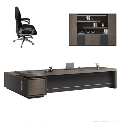 Orren Ellis Jennielee 3 Piece L Shaped Executive Desk Office Set With